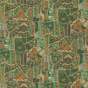 G P & J Baker Fabric Front Row Jewel Green BP11052.2.0