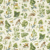 G P & J Baker Fabric Gertrude - Emerald/Blue