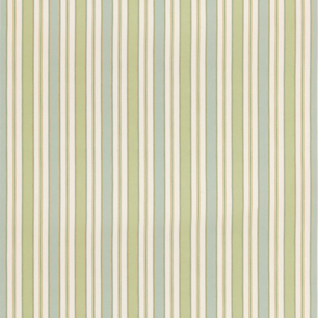 G P & J Baker Fabric Melbourne Stripe - Aqua/Green