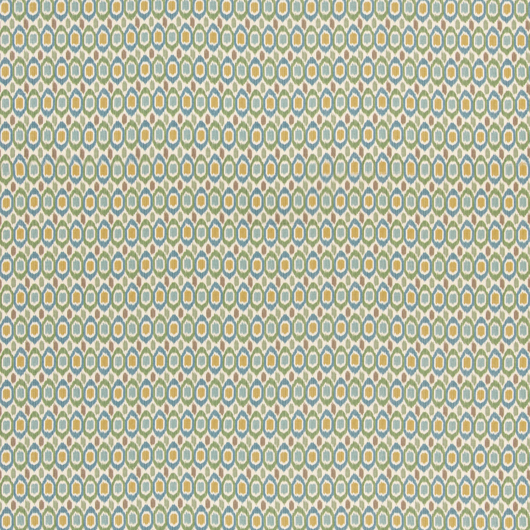 G P & J Baker Fabric Tigris - Emerald/Blue