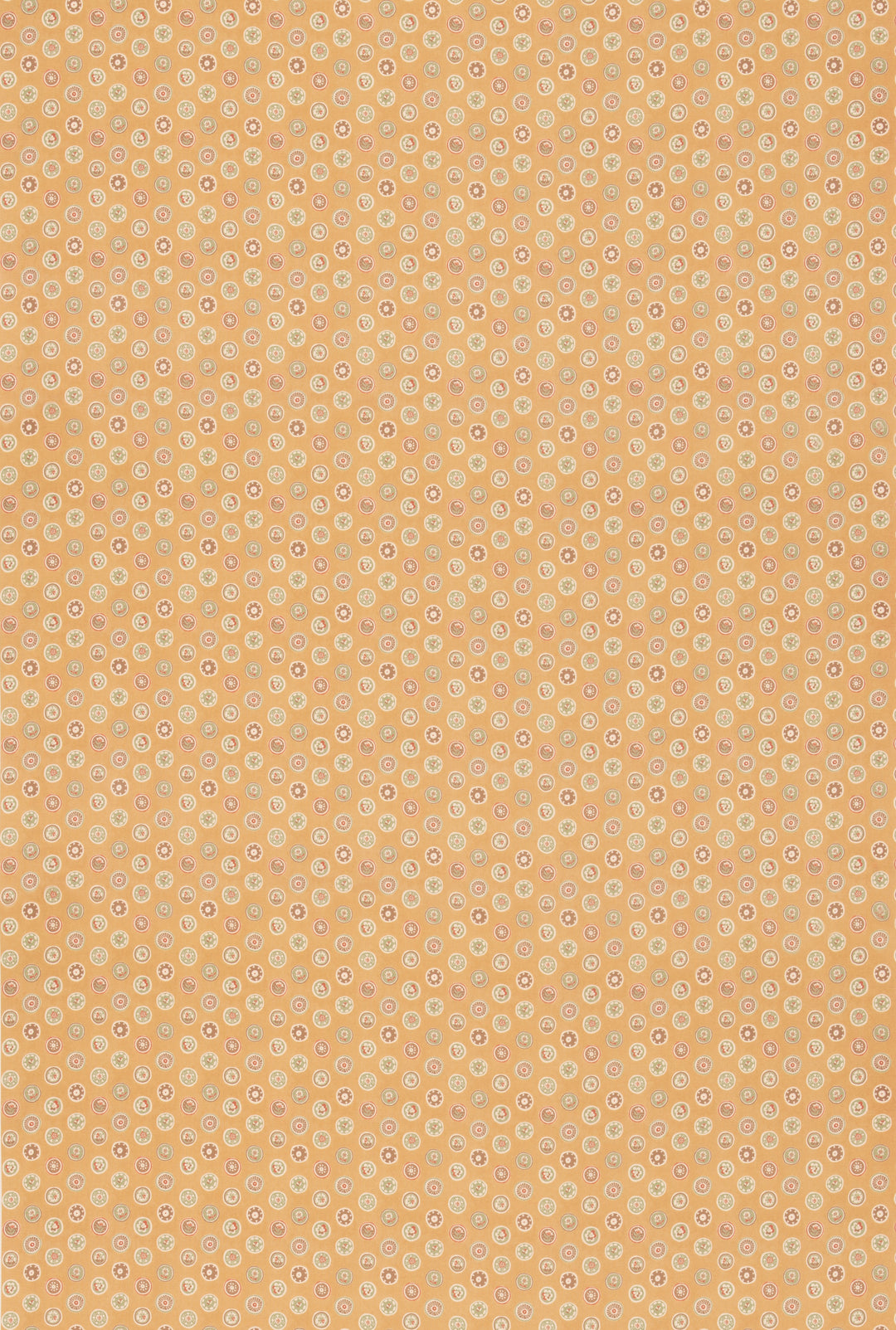 G P & J Baker Fabric Court Buttons - Ochre