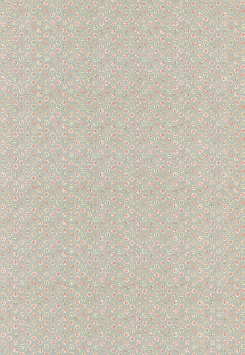 G P & J Baker Fabric Court Buttons - Aqua