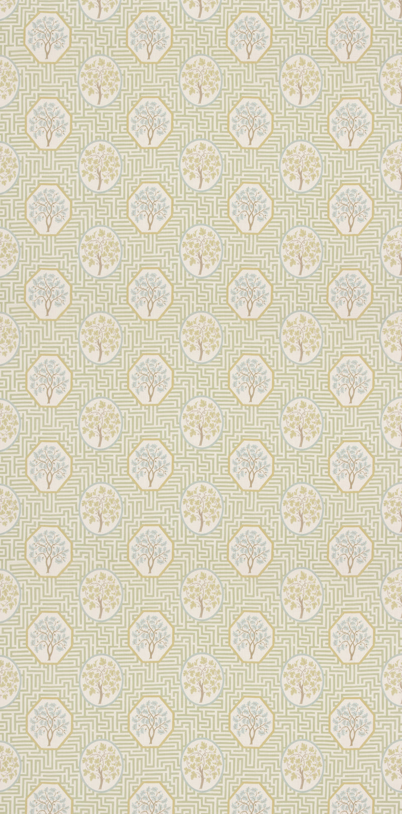 G P & J Baker Fabric Royal Maze - Sage