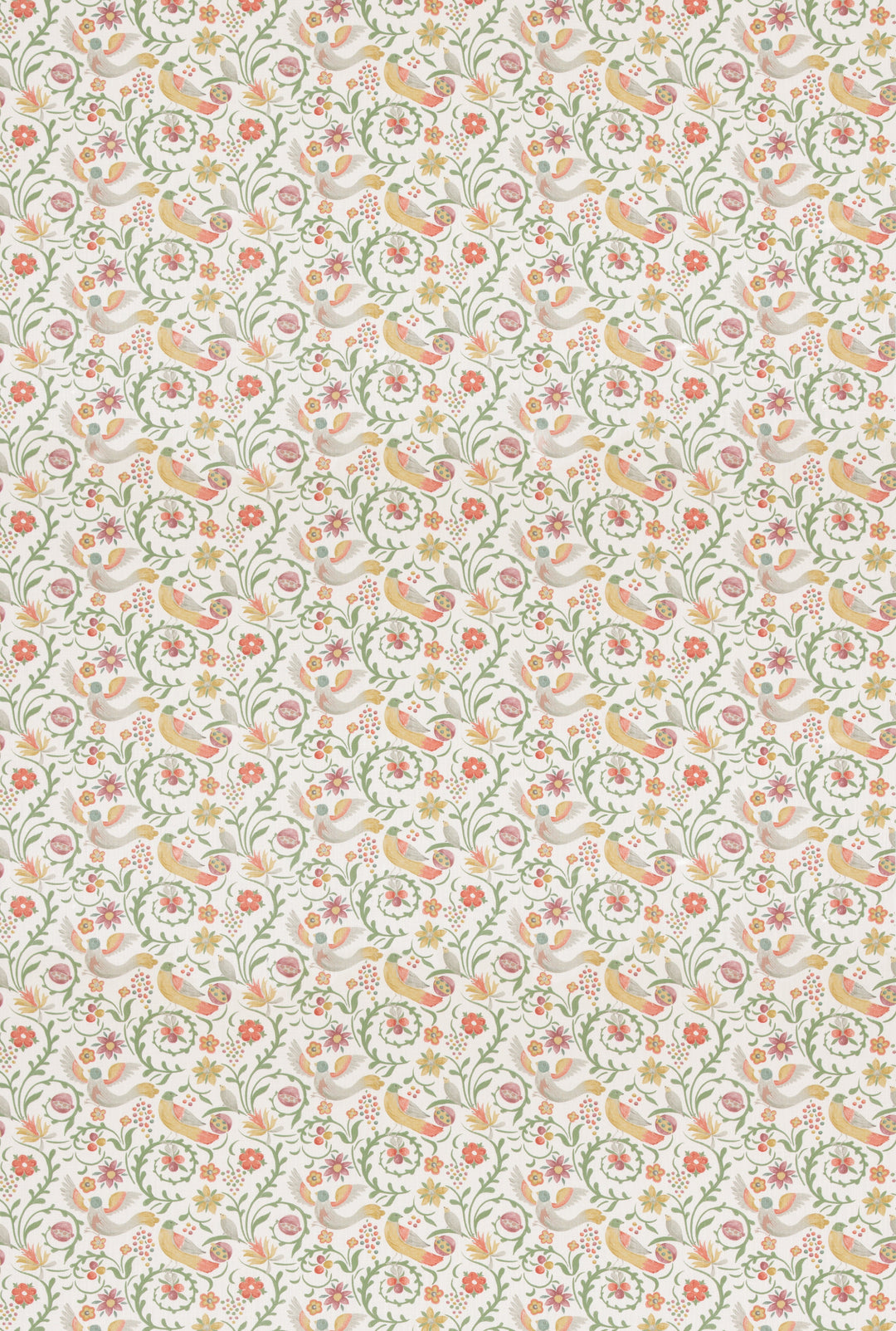 G P & J Baker Fabric Royal Court - Red/Green