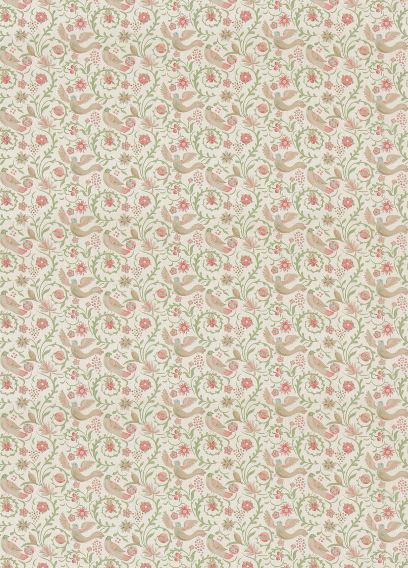 G P & J Baker Fabric Royal Court - Pink/Green