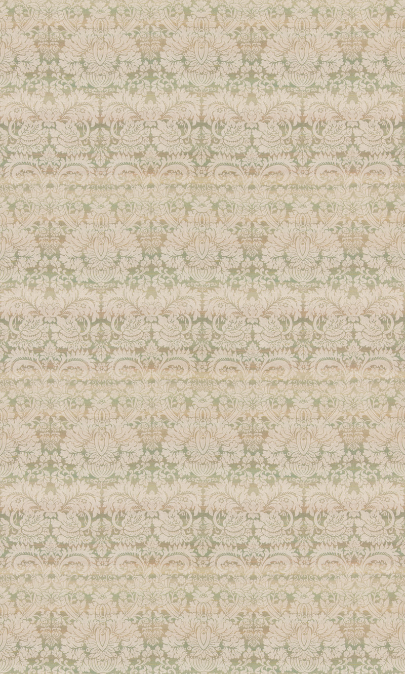 G P & J Baker Fabric Queen's Damask - Green