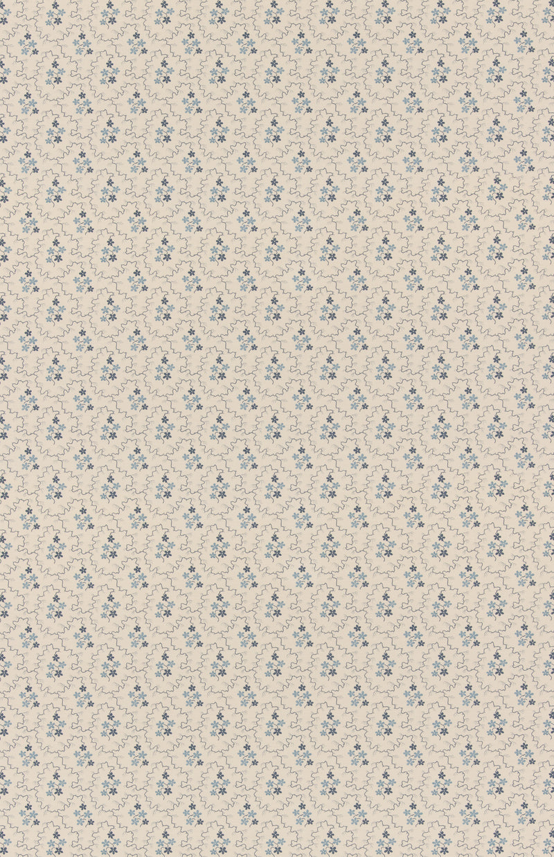 G P & J Baker Fabric Posy - Blue
