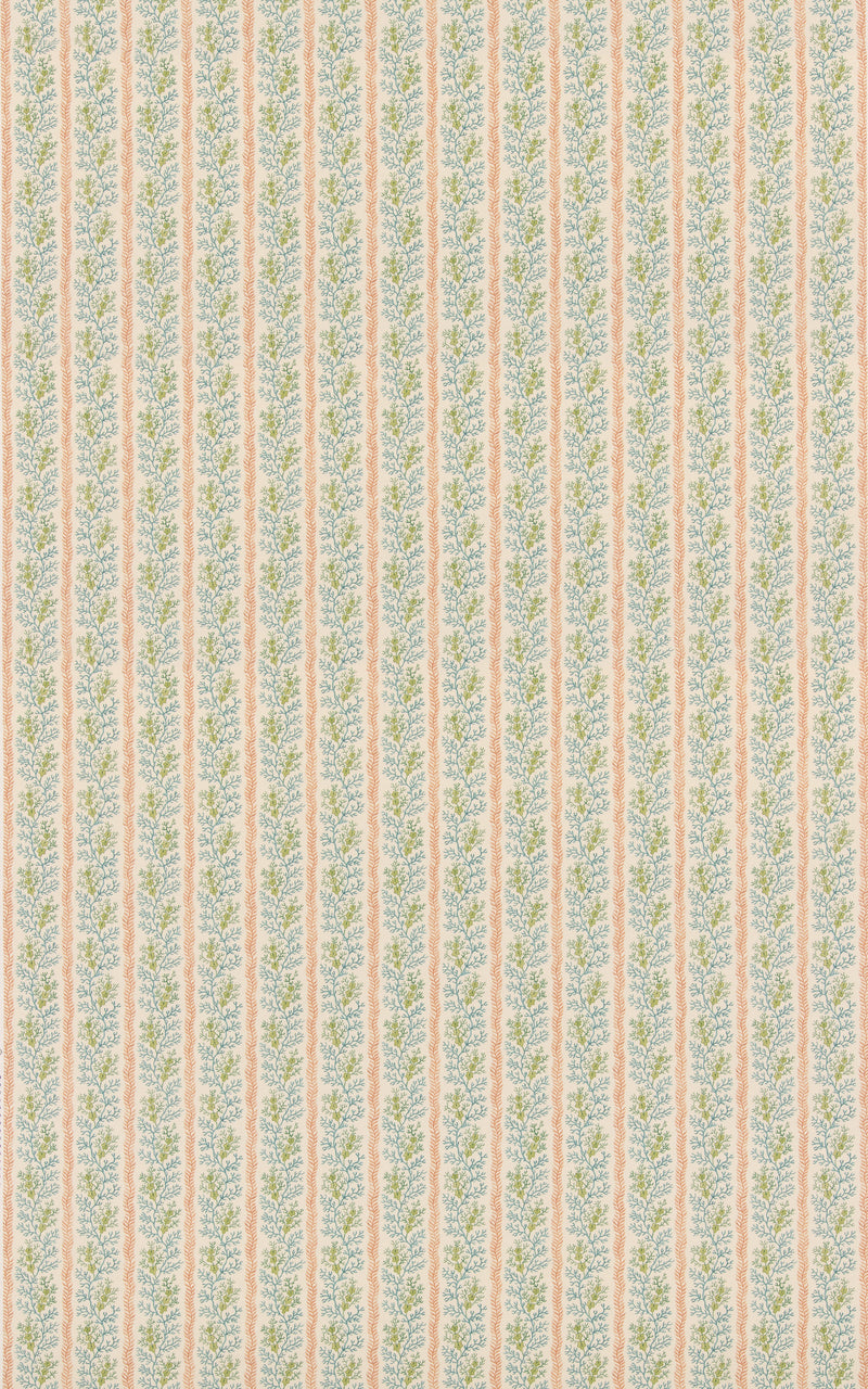 G P & J Baker Fabric Symington - Teal/Red