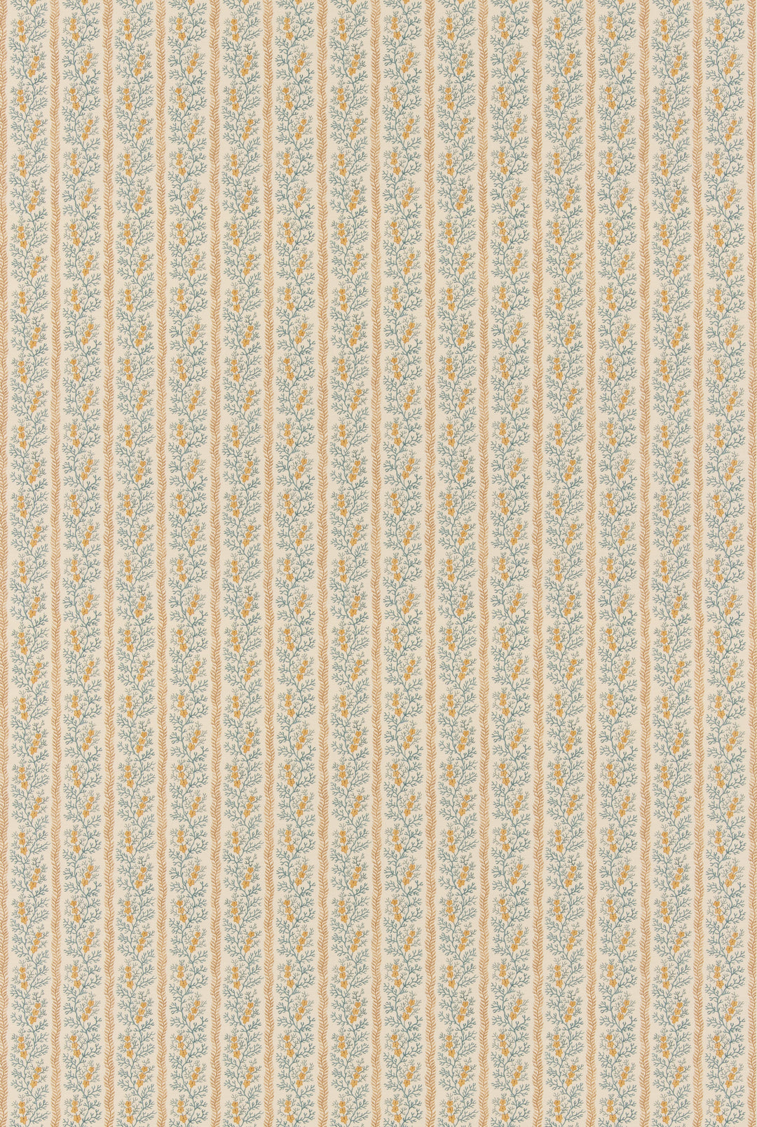 G P & J Baker Fabric Symington - Ochre/Blue