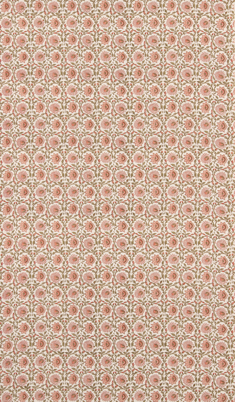 G P & J Baker Fabric Cecily - Red/Green
