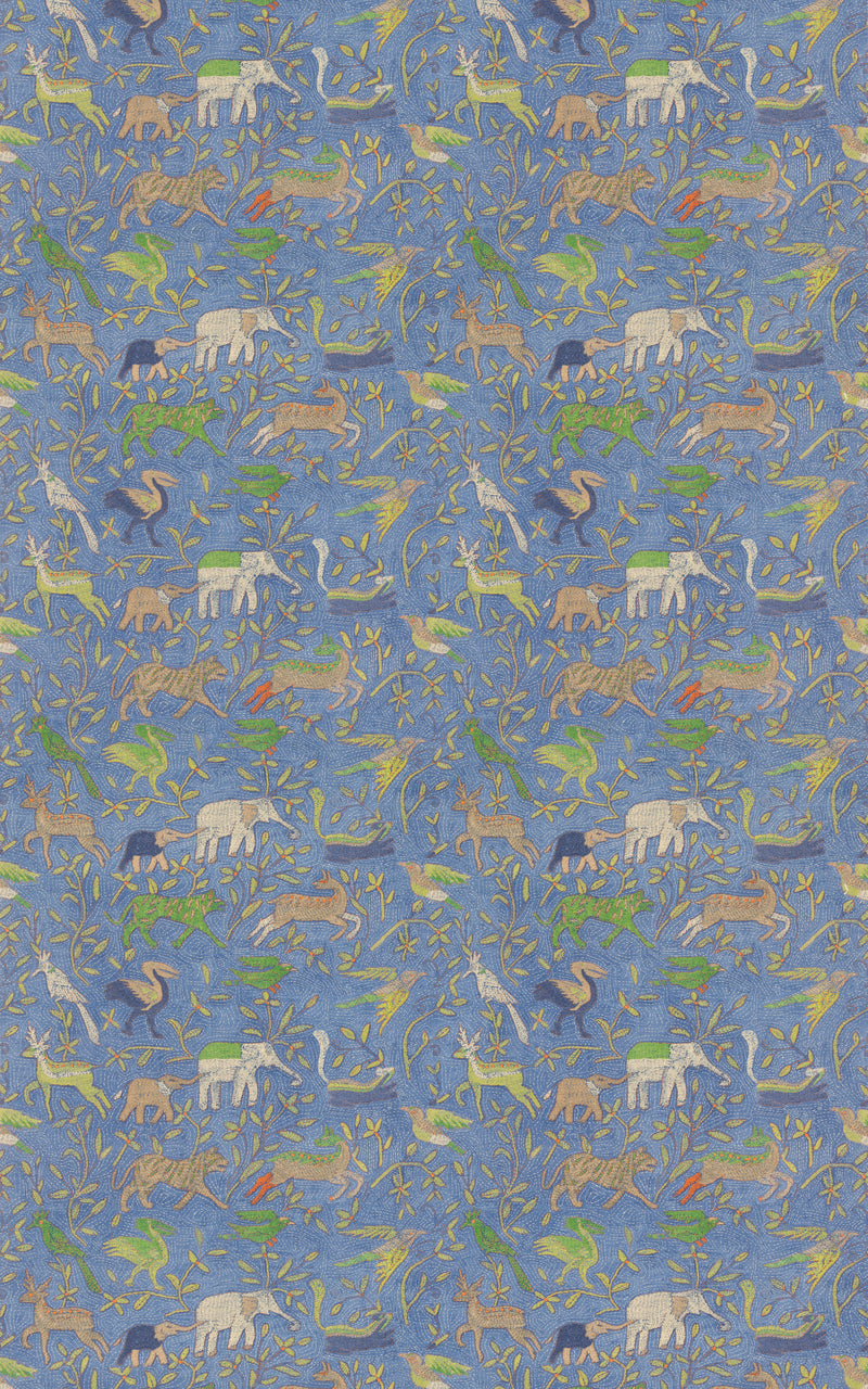 G P & J Baker Fabric Noah's Ark - Blue