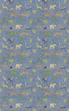 G P & J Baker Fabric Noah's Ark - Blue