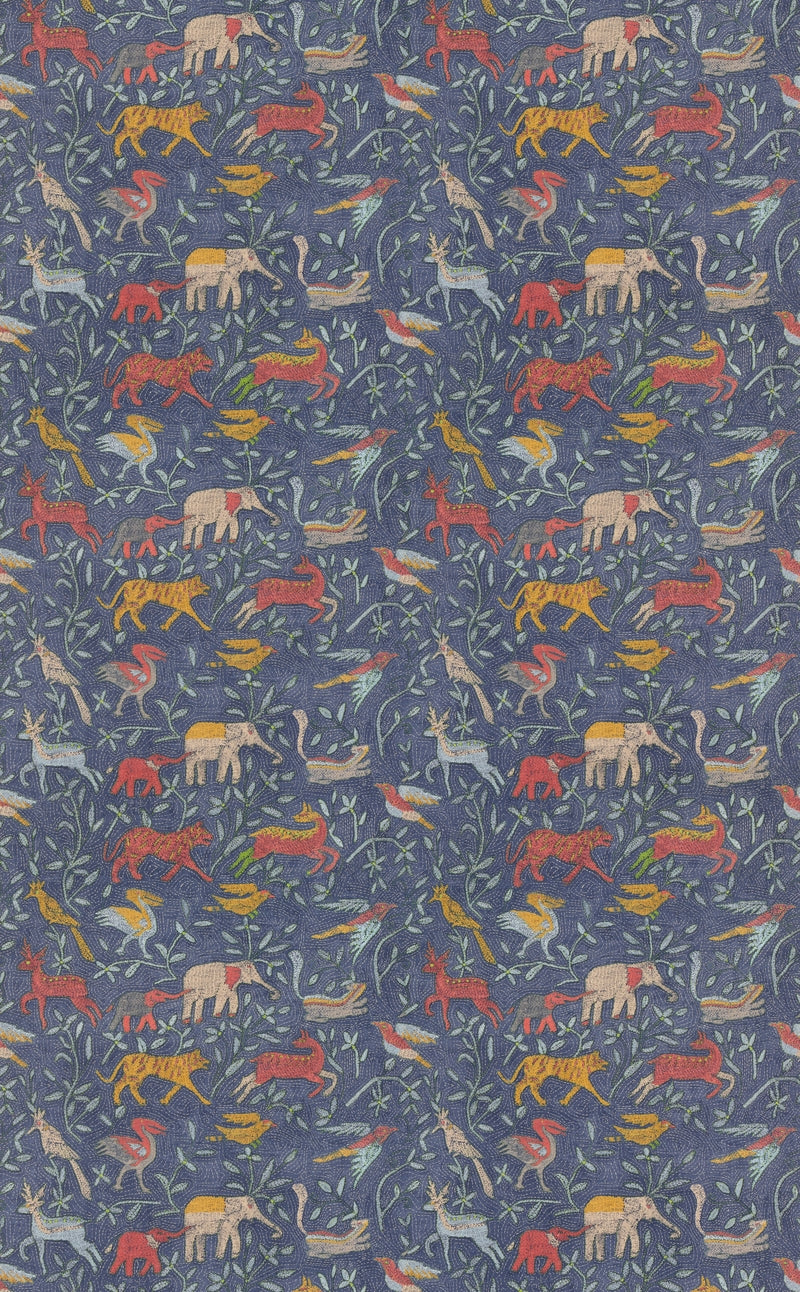 G P & J Baker Fabric Noah's Ark - Indigo