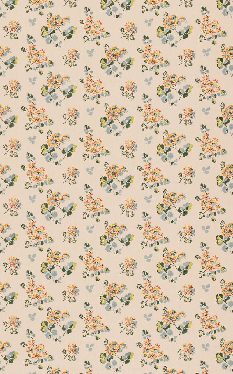 G P & J Baker Fabric Forest Flower - Teal/Spice