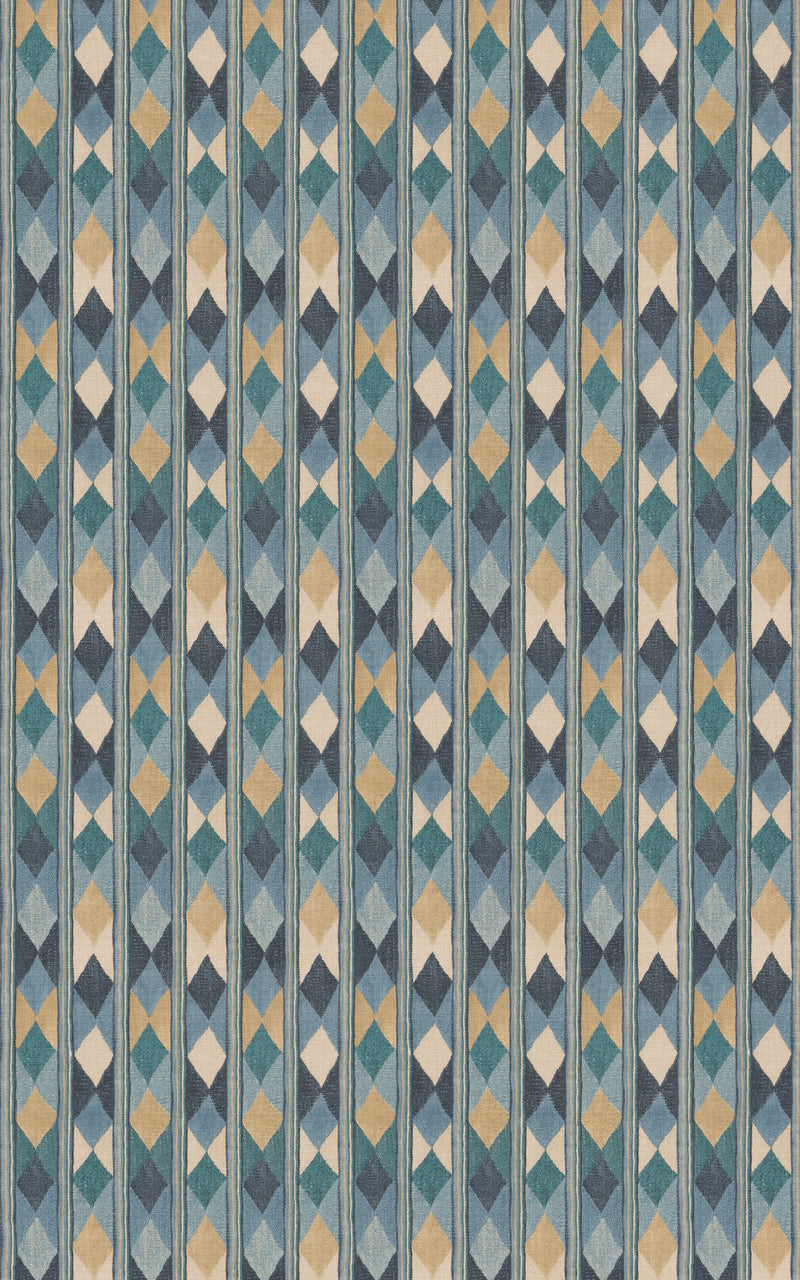 G P & J Baker Fabric Compass - Blue