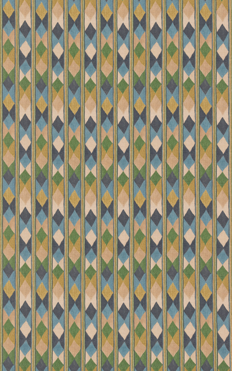 G P & J Baker Fabric Compass - Blue/Green
