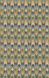 G P & J Baker Fabric Compass - Blue/Green