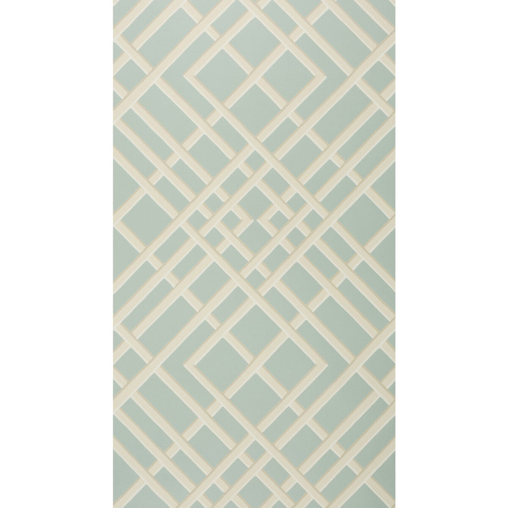 Treillage Sidewall Glacier by Brunschwig & Fils Wallcovering Brunschwig & Fils Wallcovering Treillage Sidewall GlacierWallcovering VOLUME 56 PAPER - 100% United States </p><p>Repeat: H: 21, V: 21 21 - Fabric Carolina -