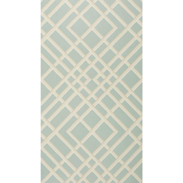 Treillage Sidewall Glacier by Brunschwig & Fils Wallcovering Brunschwig & Fils Wallcovering Treillage Sidewall GlacierWallcovering VOLUME 56 PAPER - 100% United States </p><p>Repeat: H: 21, V: 21 21 - Fabric Carolina -