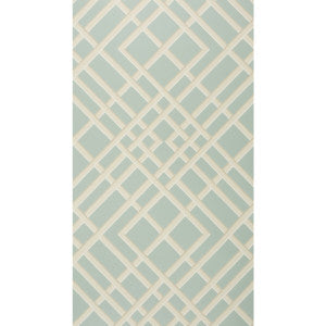 Brunschwig & Fils Wallpaper Treillage Sidewall Glacier