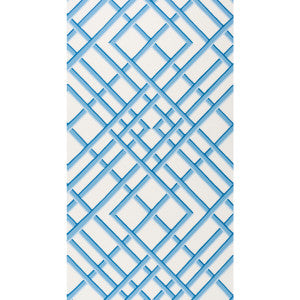 Brunschwig & Fils Wallpaper Treillage Sidewall Blue