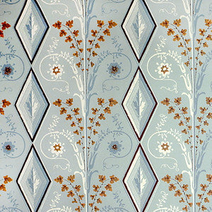 Brunschwig & Fils Wallpaper Gallier Diamond Seafoam