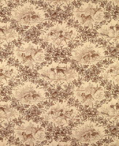 Brunschwig & Fils Fabric On Point Cotton Print Tobacco