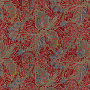 Brunschwig & Fils Fabric Chandigarh Cotton And Linen Print Garnet