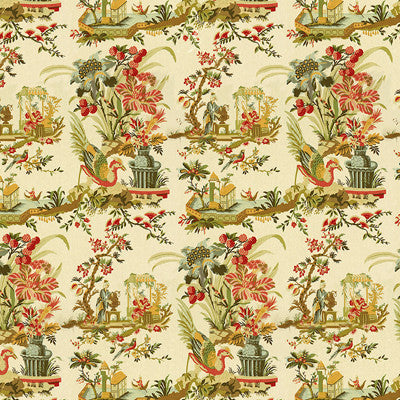 Le Lac Linen Print Teal And Melon On Cream by Brunschwig & Fils Fabric Brunschwig & Fils Fabric Le Lac Linen Print Teal And Melon On CreamFabric LINEN - 100% United States </p><p>Repeat: H: 49, V: 81 49 - Fabric Carolina -