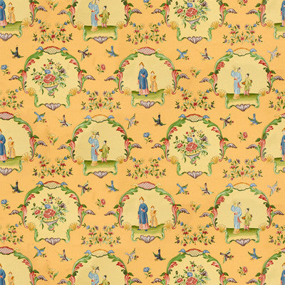 Ecole Chinoise Jaune by Brunschwig & Fils Fabric Brunschwig & Fils Fabric Ecole Chinoise JauneFabric COTTON - 100% France </p><p>Repeat: H: 56.75, V: 27.25 57.5 - Fabric Carolina -