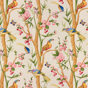 Brunschwig & Fils Fabric Toucans Beige