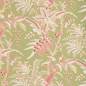 Brunschwig & Fils Fabric Seychelles Cotton Print Leaf