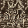Brunschwig & Fils Fabric Le Zebre Linen Print Charcoal Brown And White