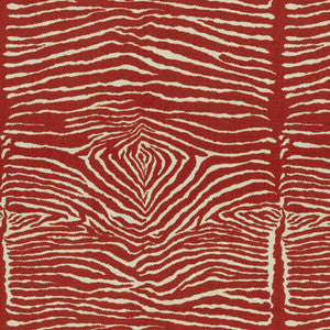 Brunschwig & Fils Fabric Le Zebre Red