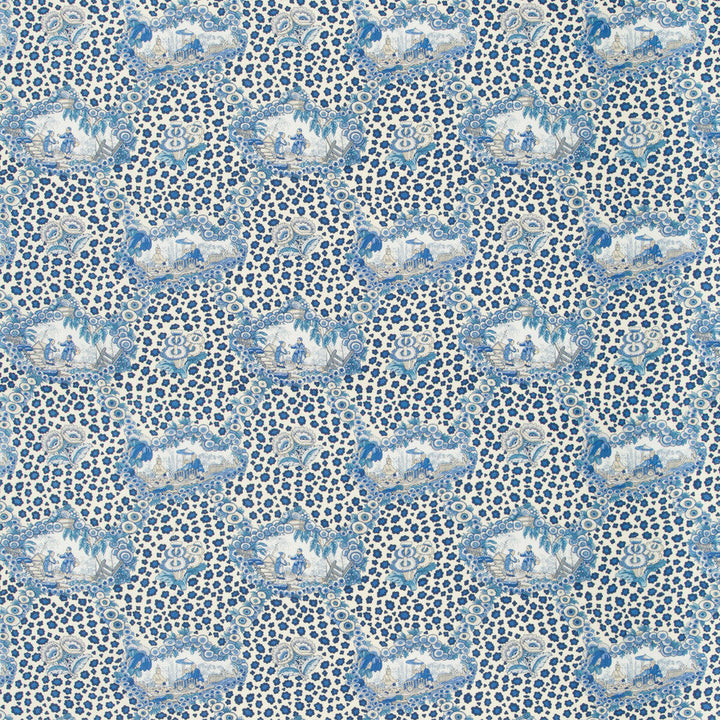 Chinese Leopard Toile Porcelain by Brunschwig & Fils Fabric Brunschwig & Fils Fabric Chinese Leopard Toile PorcelainFabric CEVENNES COTTON - 100% United States </p><p>Repeat: H: 17, V: 15.25 54 - Fabric Carolina -