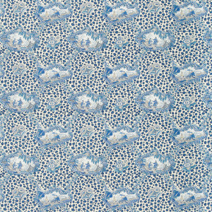 Brunschwig & Fils Fabric Chinese Leopard Toile Porcelain