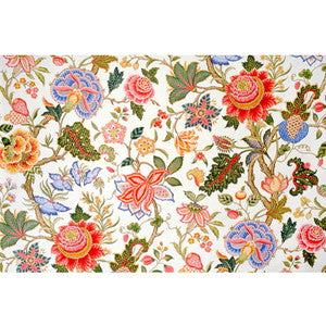 Brunschwig & Fils Fabric Nizam Cotton Print Ecru