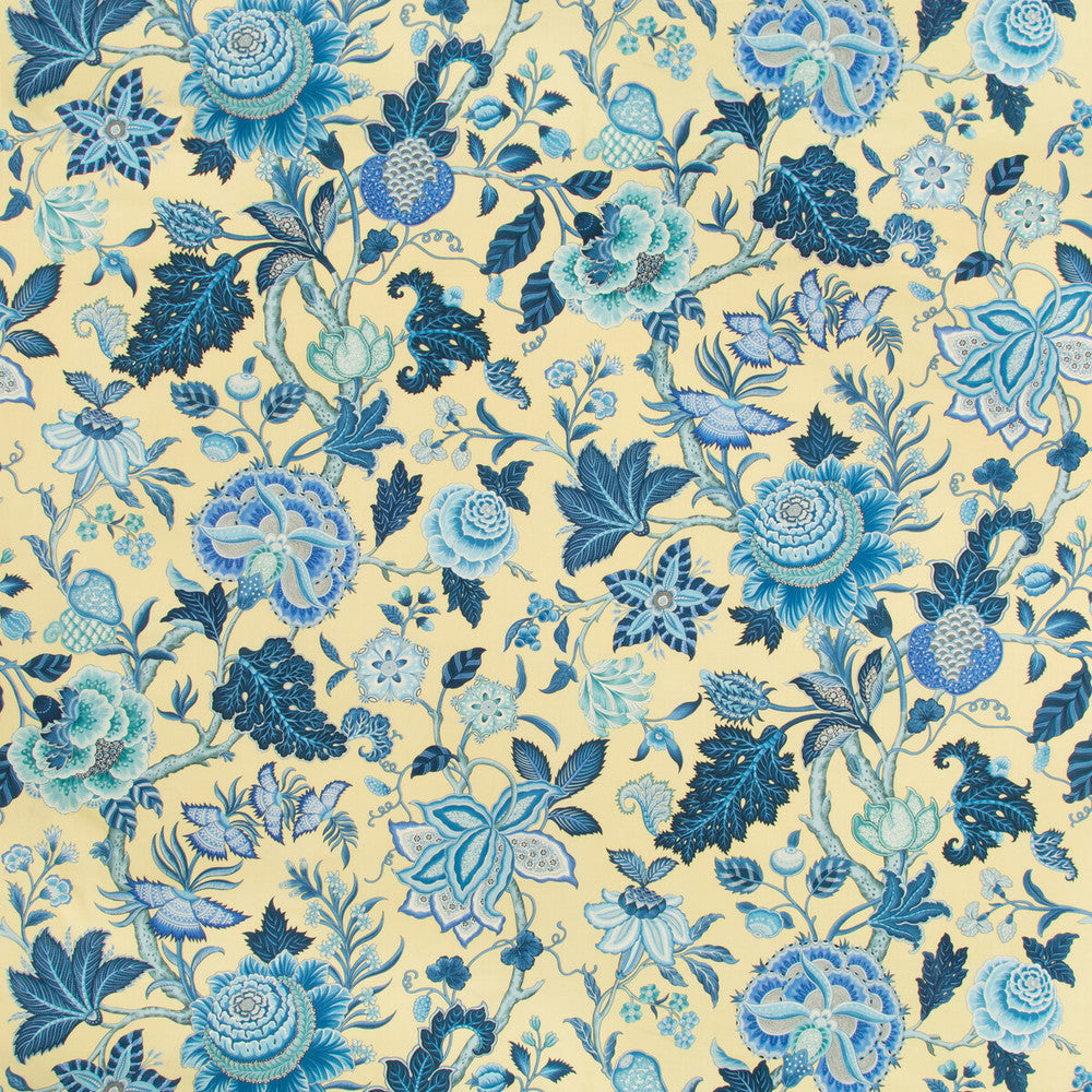 Nizam Cotton Print Canary by Brunschwig & Fils Fabric Brunschwig & Fils Fabric Nizam Cotton Print CanaryFabric CEVENNES COTTON - 100% France </p><p>Repeat: H: 54, V: 23.7 53.5 - Fabric Carolina -