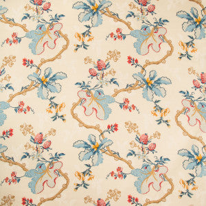 Brunschwig & Fils Fabric Fabriano Cotton And Linen Print Cream