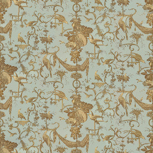 Brunschwig & Fils Fabric Kininvie Cotton Print - Chicory On Robins Egg BR-79500.210.0
