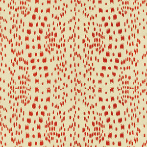 Brunschwig & Fils Fabric Les Touches Cotton Print Red