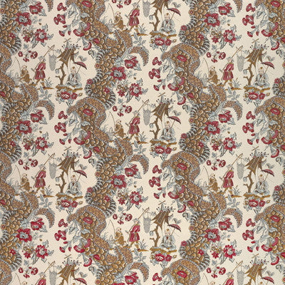 Les Pecheurs Cotton Print C Rimson With Blue by Brunschwig & Fils Fabric Brunschwig & Fils Fabric Les Pecheurs Cotton Print C Rimson With BlueFabric COTTON - 100% France </p><p>Repeat: H: 36, V: 21 55 - Fabric Carolina -