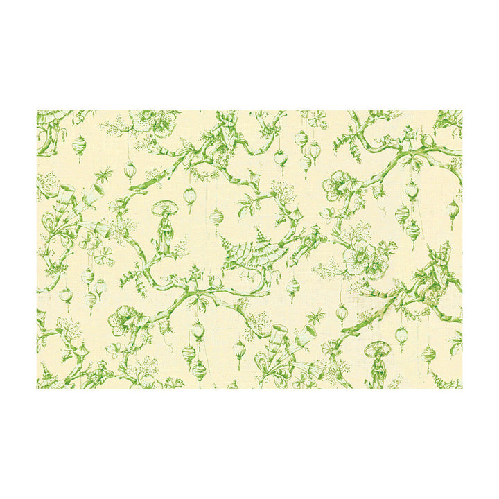 Festival Of Lanterns Linen Print Green by Brunschwig & Fils Fabric Brunschwig & Fils Fabric Festival Of Lanterns Linen Print GreenFabric MAISONNETTE LINEN - 100% United States </p><p>Repeat: H: 53.5, V: 36 54 - Fabric Carolina -