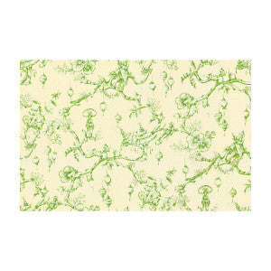 Brunschwig & Fils Fabric Festival Of Lanterns Linen Print Green
