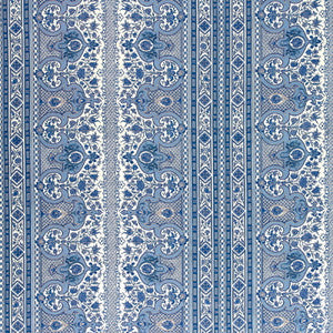 Brunschwig & Fils Fabric DigbyTent Linen & Cotton Print Moroccan Blue