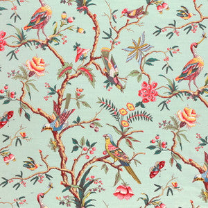 Brunschwig & Fils Fabric Birds Of A Feather Linen & Cotton Print C Eladon