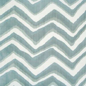 Brunschwig & Fils Fabric Chevron Bar Silk Warp Print Wave