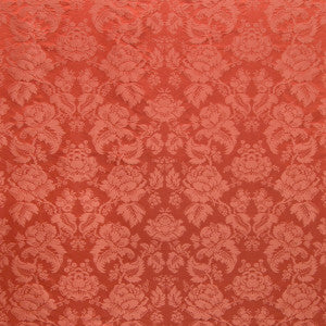 Brunschwig & Fils Fabric Moulins Damask Pepper Red