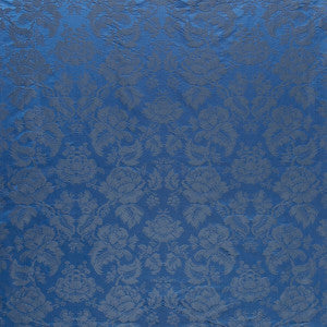 Brunschwig & Fils Fabric Moulins Damask Ocean