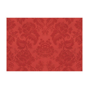 Brunschwig & Fils Fabric Moulins Damask Vieux Rouge